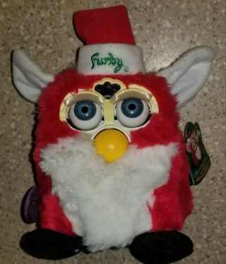 1999 Christmas Interactive Furby Special Limited Edition Tiger Tags