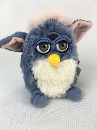 1998 Tiger Electronics Furby Model 70 - 800 Gray Blue Pink With Hang Tag