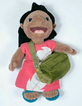 Disney Store Lilo & Stitch 12 " Plush Doll Toy Stuffed Animal Camera Bag
