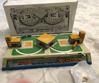 Retro Style Schylling Metal Wind Up Collector Train Set