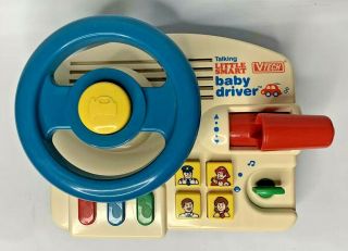 Vintage Vtech Talking Little Smart Baby Driver Toy Learning
