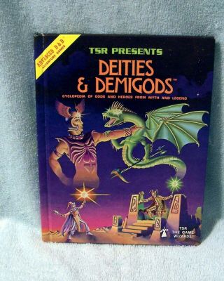 Ad&d Deities & Demigods Cyclopedia Of Gods & Heroes From Myth & Legend 128 Pages