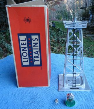 Lionel O Scale 394 Tin Rotating Beacon Silver Complete In The Box