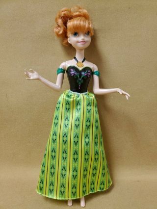 2014 Mattel Disney Frozen Singing Anna Doll 11 " Doll