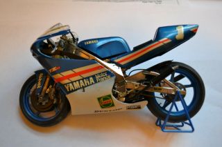 Tamiya Yamaha Tz250m Assembled Built 1/12 Scale Tz 250 Motor France Race Bike