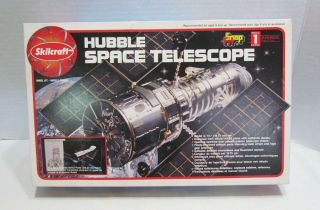 Skilcraft Hubble Space Telescope Model Kit 1995 Unbuilt Nasa Snap Fit
