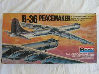1980 Monogram 5703 B - 36 Peacemaker - 1/72 Scale Model Kit -