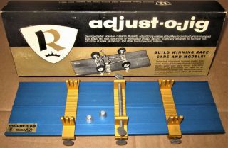 1960s Vintage Complete/box Russkit 1/32 1/24 Slot Car Chassis & Body Adjusto - Jig