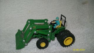 Custom 6400 W/ Front Loader & Farmer & Rops John Deere Farm Tractor 1/64