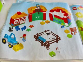 LEGO DUPLO 10525 BIG FARM SET Tractor Chicken,  Cows,  Horse,  Cat,  Farmerk 2