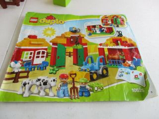 LEGO DUPLO 10525 BIG FARM SET Tractor Chicken,  Cows,  Horse,  Cat,  Farmerk 3