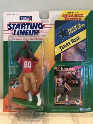 1992 Starting Lineup - Slu - Nfl - Jerry Rice - San Francisco 49ers