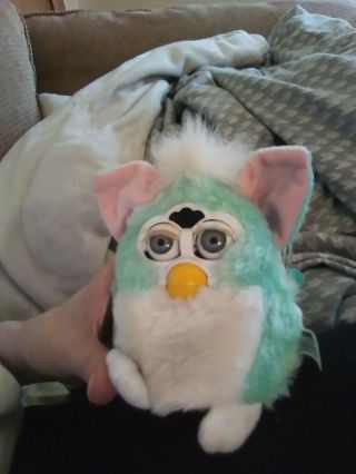 Furby Babies 1999 Teal And White
