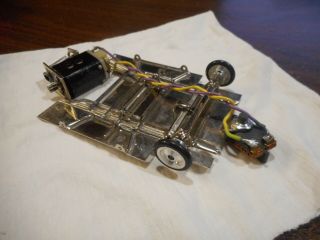 1/24 Scale Unknown Brand Chrome Chassis W/ Mura Motor And Pickup Guide
