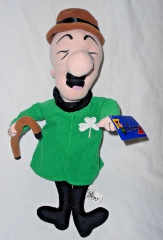 Mr Magoo Plush Soft Toy Green Jacket Shamrock 2002 Toy 17 "