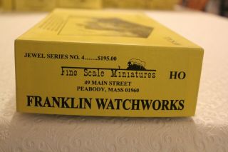 Fine Scale Miniatures,  Jewel Series No.  3 Franklin Watchworks.  Craftsman Kit.