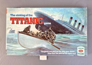The Sinking Of The Titanic Board Game 1976 Ideal Complete