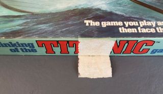 The Sinking of the Titanic board game 1976 IDEAL Complete 2