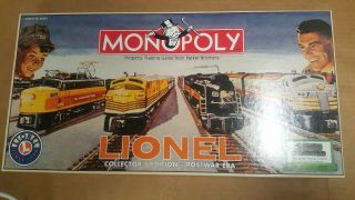 Hasbro Monopoly Lionel Trains Collectors Edition Postwar Era Board Game