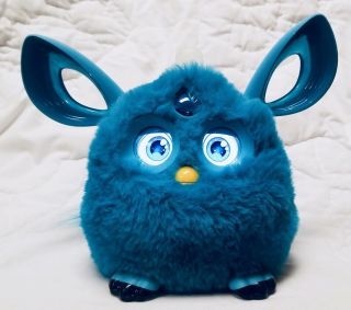 Furby Connect - 2016 Light Baby Blue Hasbro Talking Interactive Plush Toy