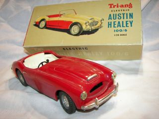 Vintage 1957 Tri - Ang Electric Austin Healey Conv.  Car 1/20 Scale Top