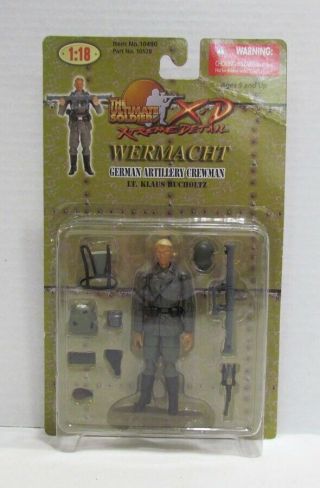 The Ultimate Soldier X - D 1:18 Wehrmacht Artillery Crewman Lt.  Klaus Bucholtz Moc
