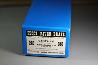 Santa Fe Pecos River Brass Ho Baggage Car Korean Brass Model 2