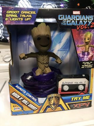 Guardians Of The Galaxy Vol 2 Remote Control Rock N Roll Groot Dances Talks