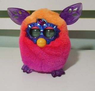 Furby Crystal Furby Interactive Talking Pet Pink Orange Purple