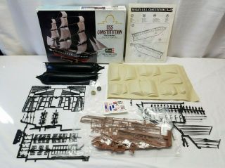1979 Revell Uss Constitution Old Ironsides Ship Model Boat Kit 100 Complete