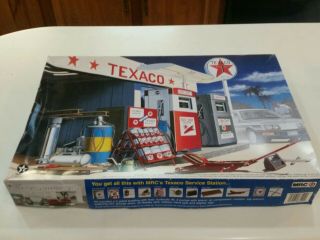 Mrc Texaco Service Station 1/24 Scale Plastic Model Open Box