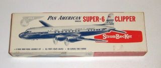 Strombecker Pan American World Airways Douglas Dc - 6b Wooden Kit