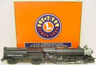 Lionel 6 - 28038 Union Pacific 2 - 8 - 0 Consolidation Steam Locomotive & Tender Ln