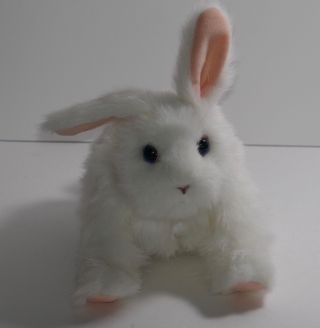 Hasbro FurReal Friends Hop N Cuddle White Bunny Rabbit Interactive Moves Noises 3