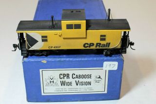 Rare Vh Painted Brass Ho Scale Cpr Canadian Pacific Cp Rail Wide Vision Caboose
