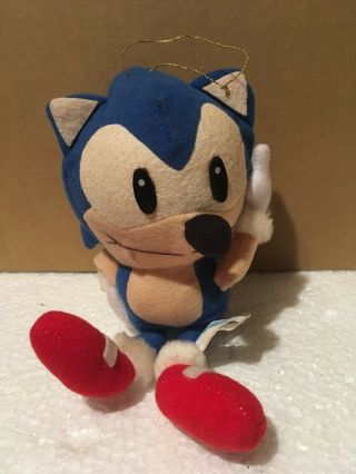 Sonic The Hedgehog Posed Plush Sega Japan Vintage Retro 1992 Ufo Catcher Prize