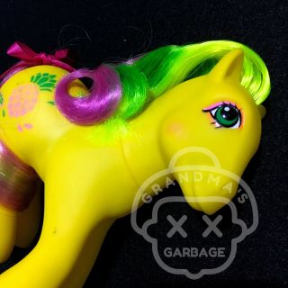 Vtg 80s 90s G1 (my Little Pony) Tootie Tails Tropical Neon Fancy Toy Kawaii