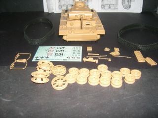 BUILT UNPAINTED 1/35 TAMIYA PANZER III AUSF L WITH SPACED ARMOR 50MM L60 GUN 3