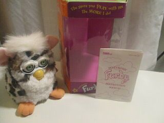 Furby,  Black,  Brown And White 1999 Model,  Tiger Electronic