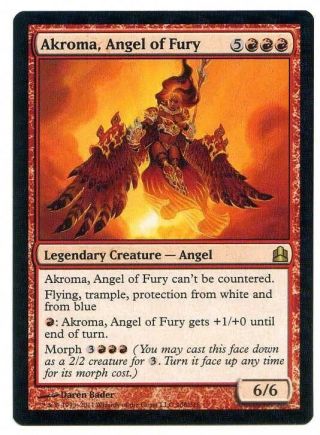Commander 2011 4x Akroma,  Angel Of Fury (nm) X4 Mtg Magic