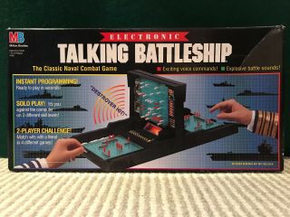 Milton Bradley 1989 Electronic Talking Battleship Game -,