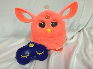 Furby Connect Friend Neon Orange Coral Interactive Bluetooth Sleeping Mask