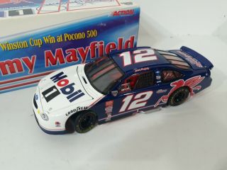 Action Jeremy Mayfield 1st Winston Cup Win Pocono Mobil 1 Ford 1:24 Diecast Car 3