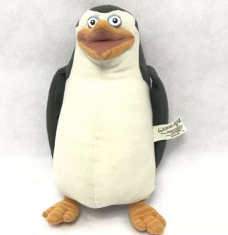 10 " Dreamworks Madagascar Talking Penguin Hasbro Plush Doll 2004 07994