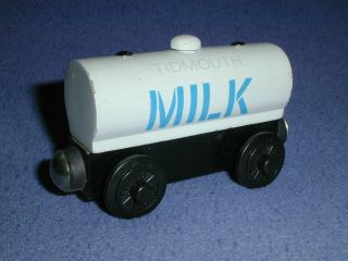 Tidmouth Milk Tanker 1996 Thomas Wooden Railway Htf Vintage Train
