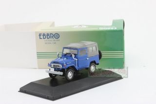 1/43 Ebbro Toyota Land Cruiser Bj40 Blue Diecast