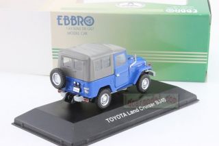1/43 EBBRO Toyota Land Cruiser BJ40 blue Diecast 2