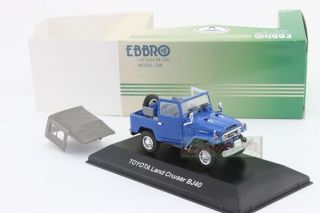 1/43 EBBRO Toyota Land Cruiser BJ40 blue Diecast 3