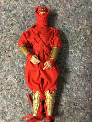 12 Inch Ninja In Red Uniform - 1:6 - Gi Joe - Possibly Custom/altered