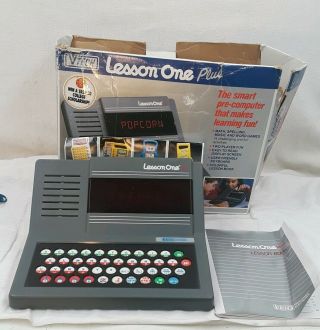 Vintage Electronic Game Lesson 1 By Vtech Educational Toy Early Computer Tech